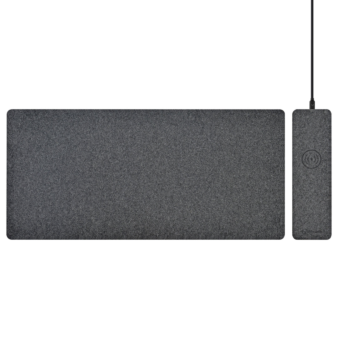 Bonelk Wireless Charging Split Desktop Mat - Grey