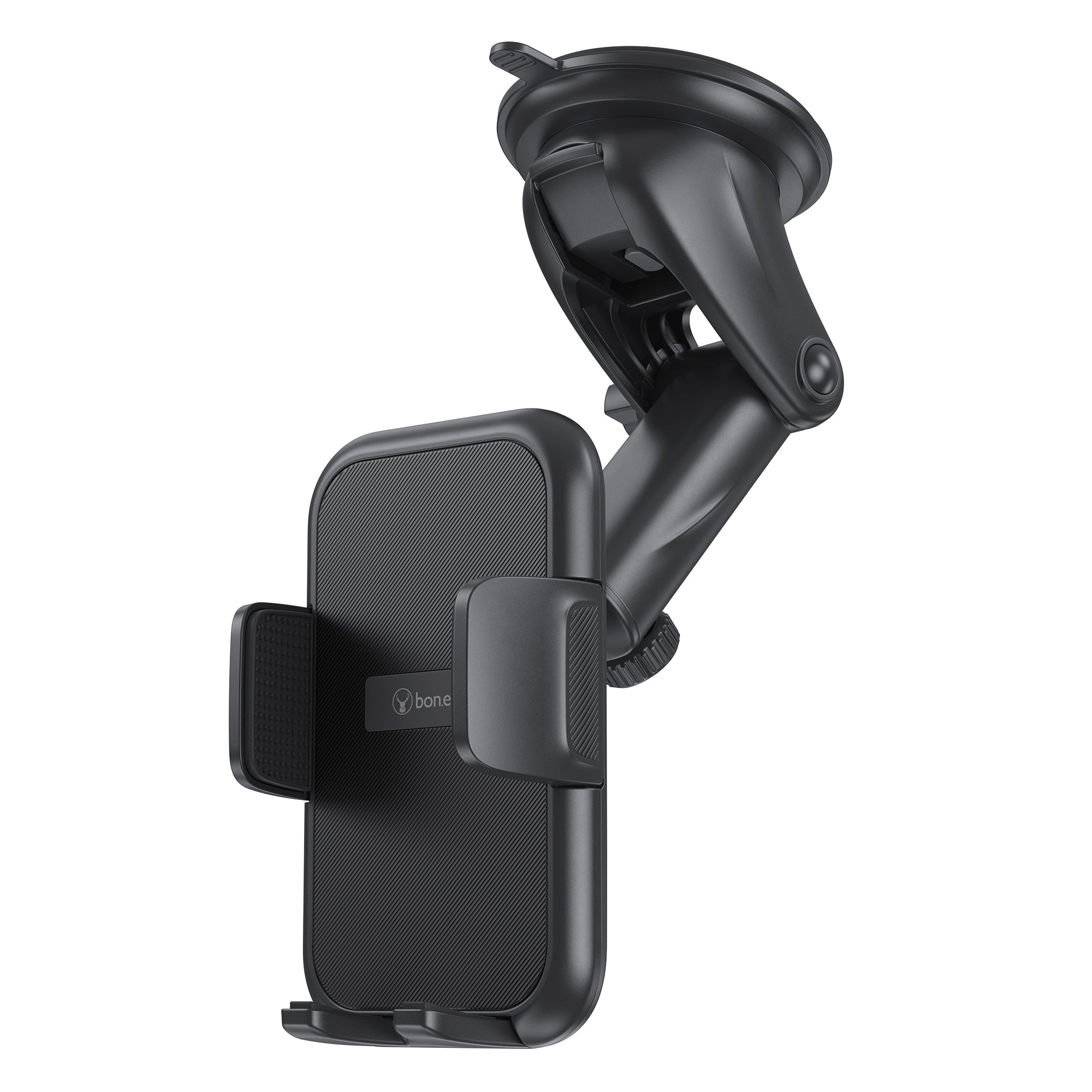 Bonelk Universal Suction Mount Extendable Phone Holder - Black