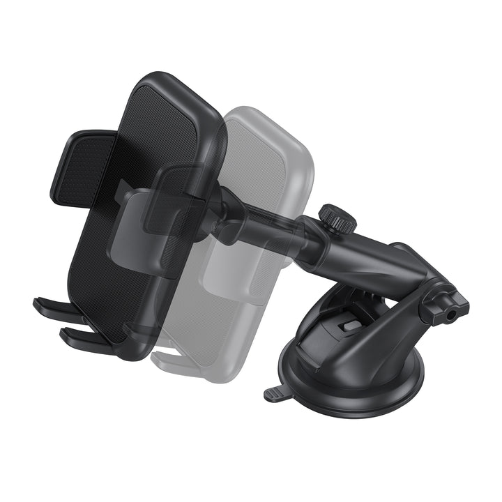 Bonelk Universal Suction Mount Extendable Phone Holder - Black