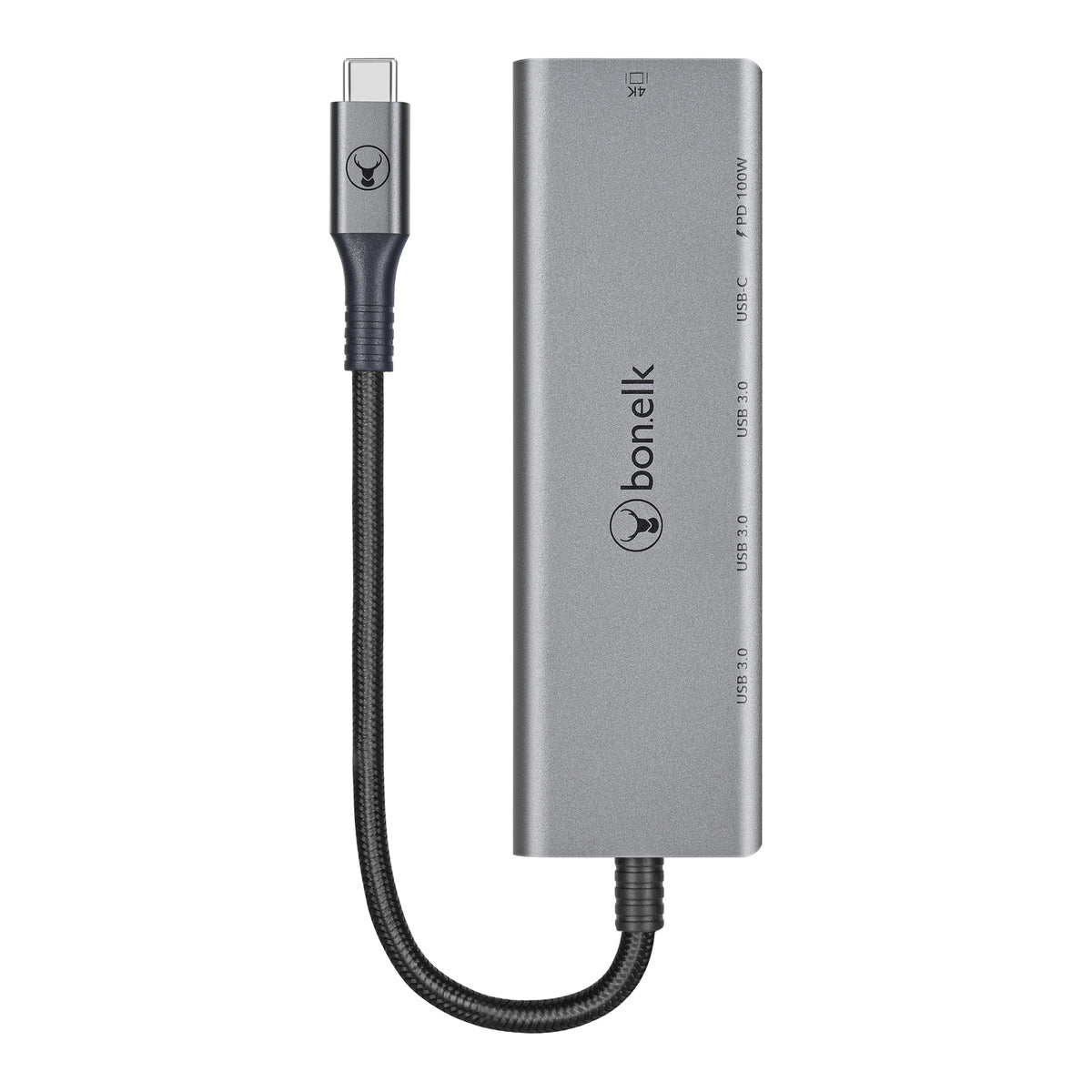 Bonelk Long-Life USB-C to 6in1 Multiport Hub - Space Grey