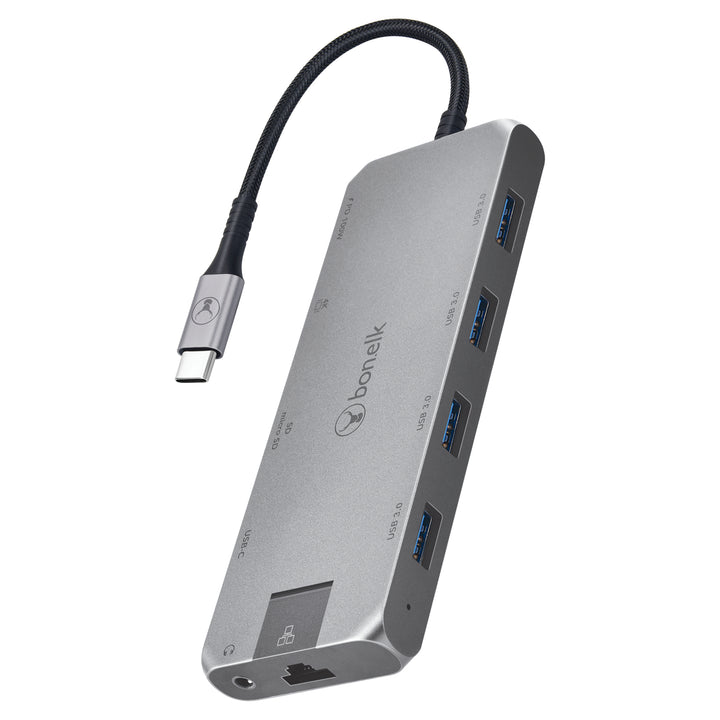 Bonelk Long-Life USB-C to 11in1 Multiport Hub - Space Grey