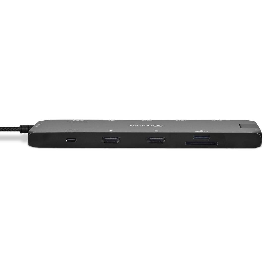 Bonelk Long-Life USB-C to 12in1 Multiport Powered Hub - Black