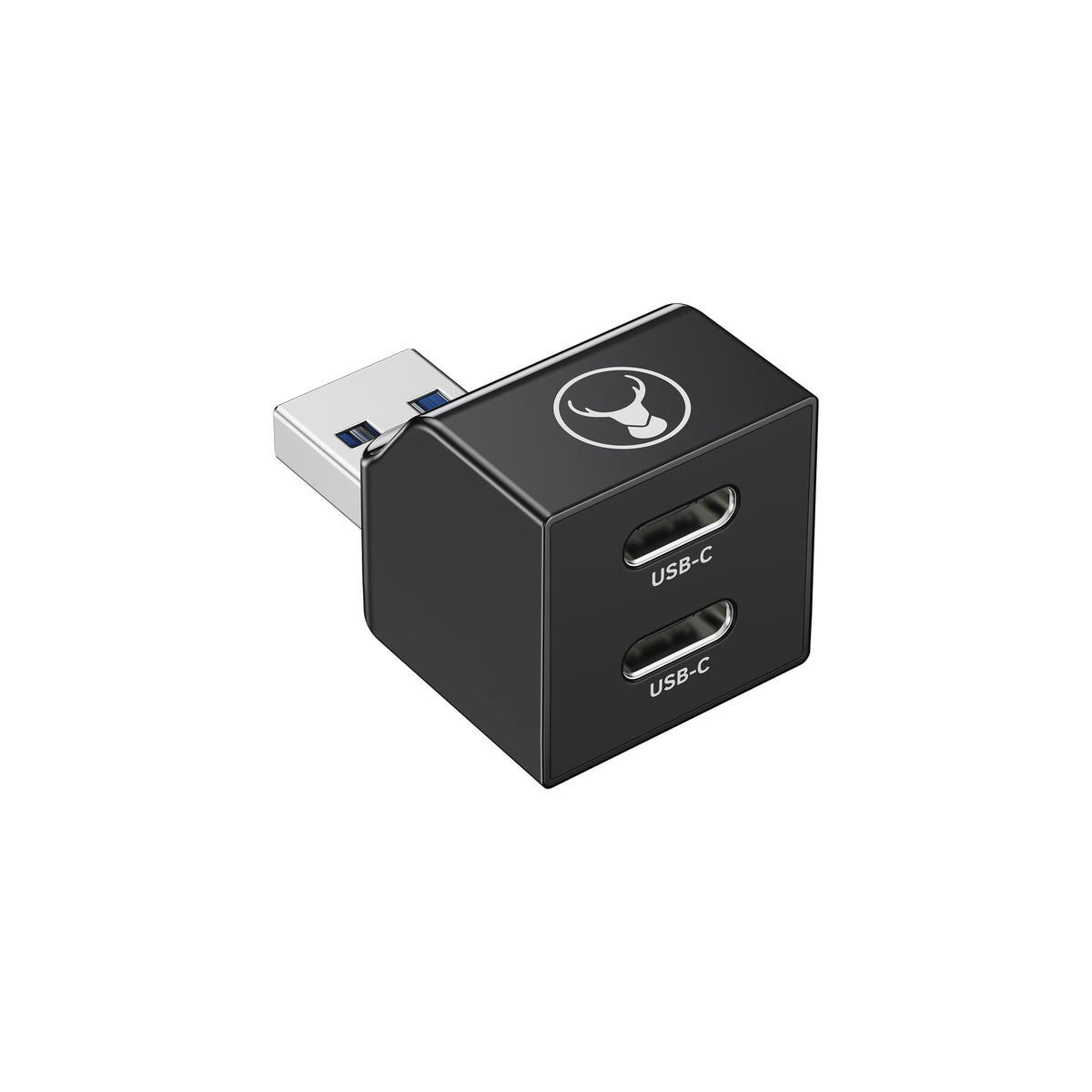 Bonelk USB-A to USB-C Dual Adapter - Black