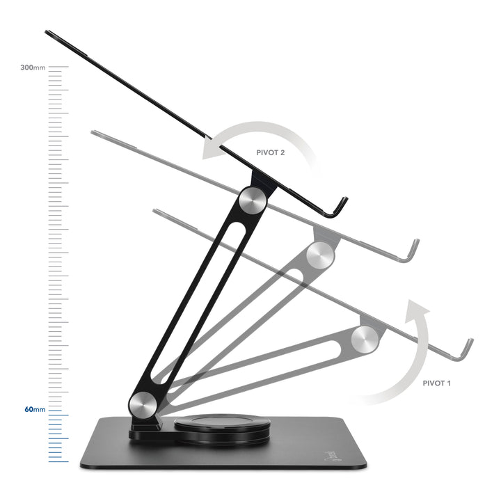 Bonelk Elevate 360° Ergonomic Laptop Stand - Black