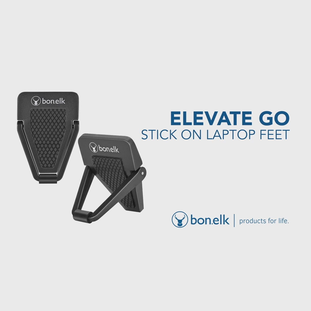 Bonelk Elevate Go Stick-On Laptop Feet - Black