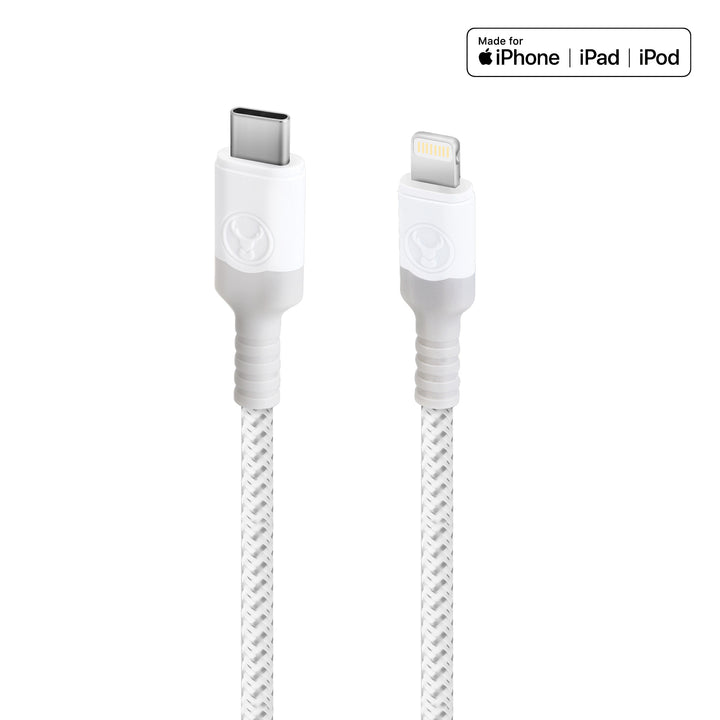 Bonelk Long-Life USB-C to Lightning Cable (1.2m) - White