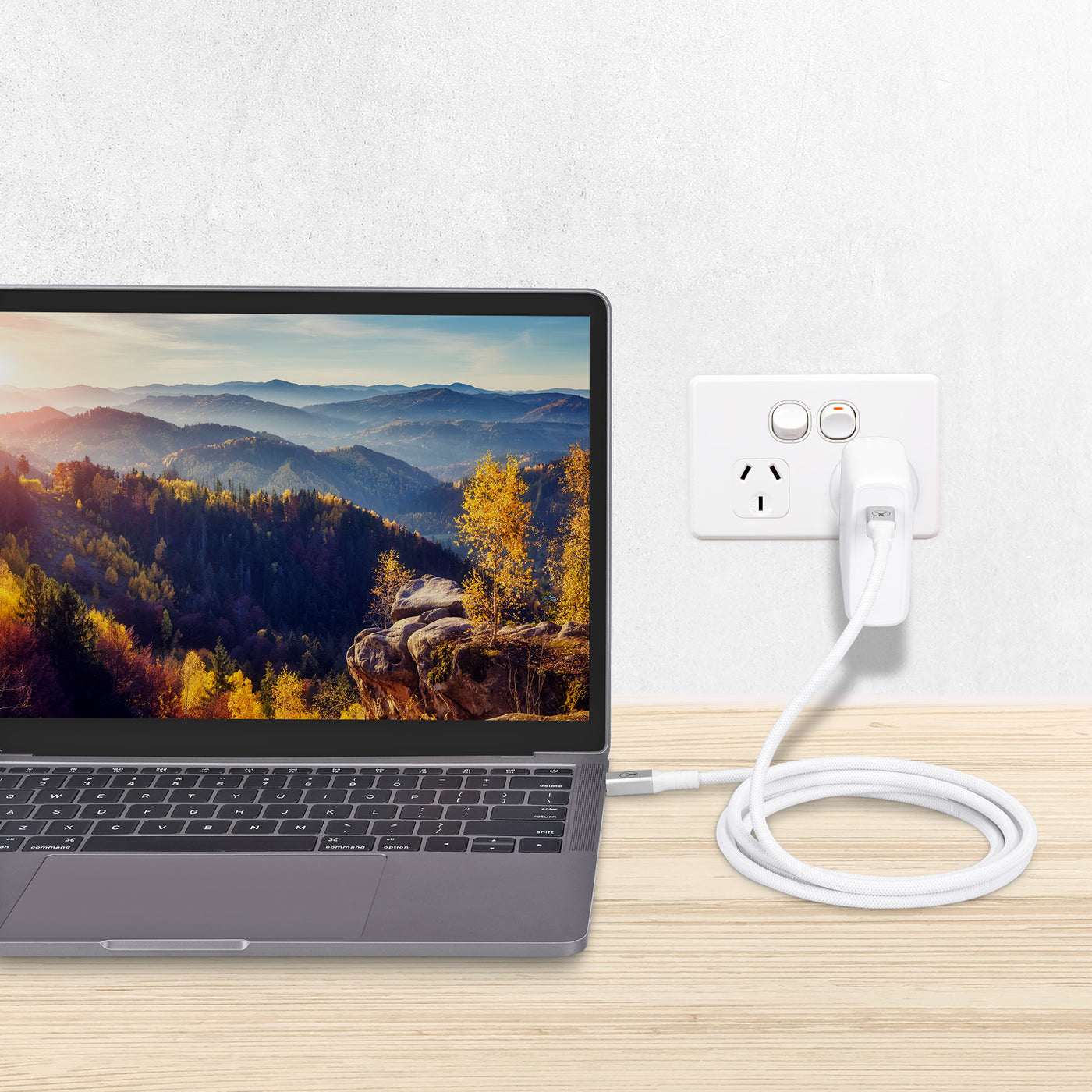 Bonelk Long-Life USB-C to USB-C 140W/10Gbps Cable (2m) - White