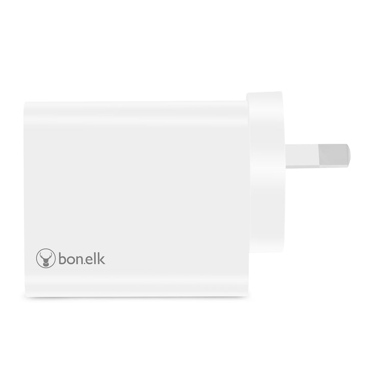 Bonelk Wall Charger, USB-C/USB-A, 38W - White