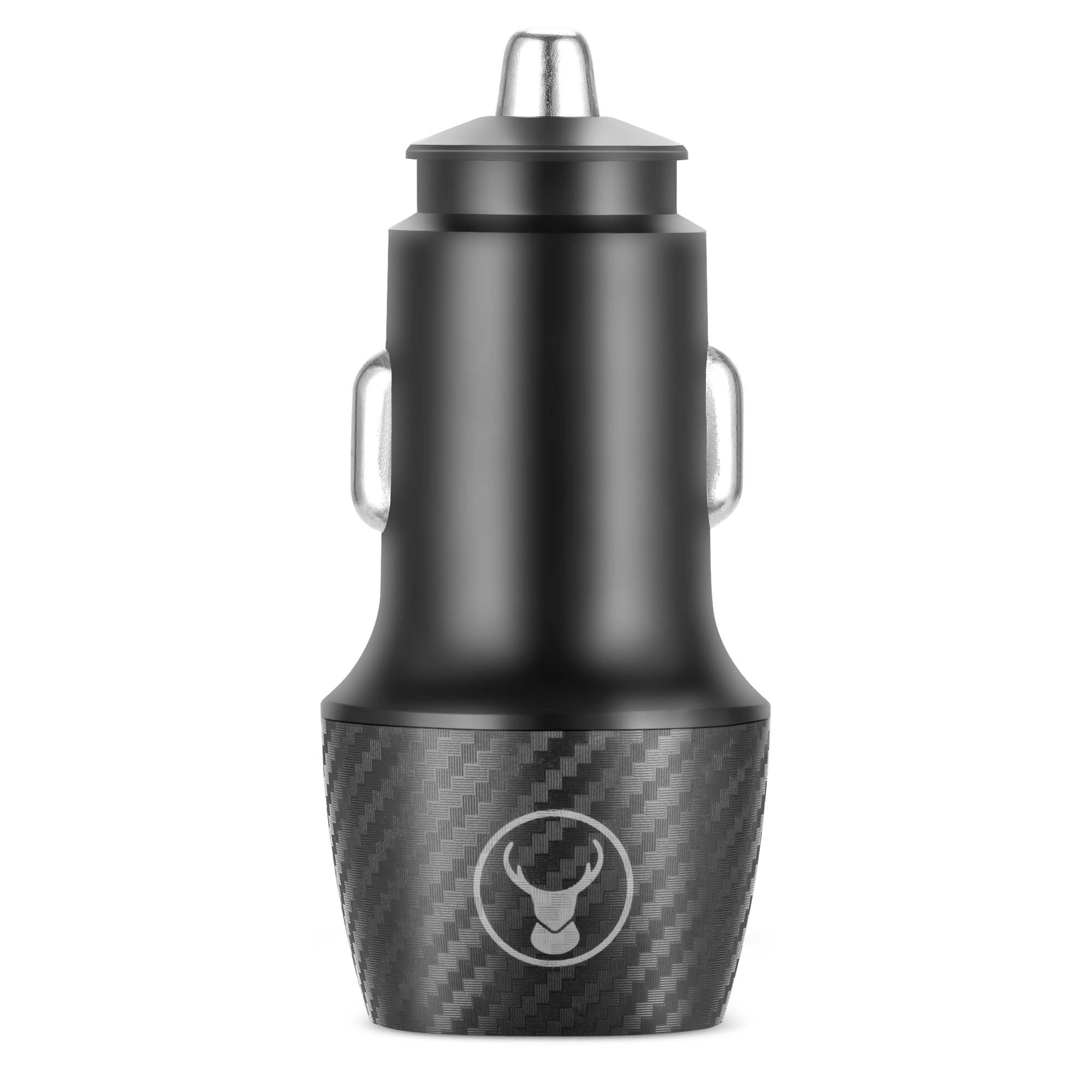 Bonelk Car Charger, Carbon Series, USB-C PD / USB-A QC 3.0, 20W - Black