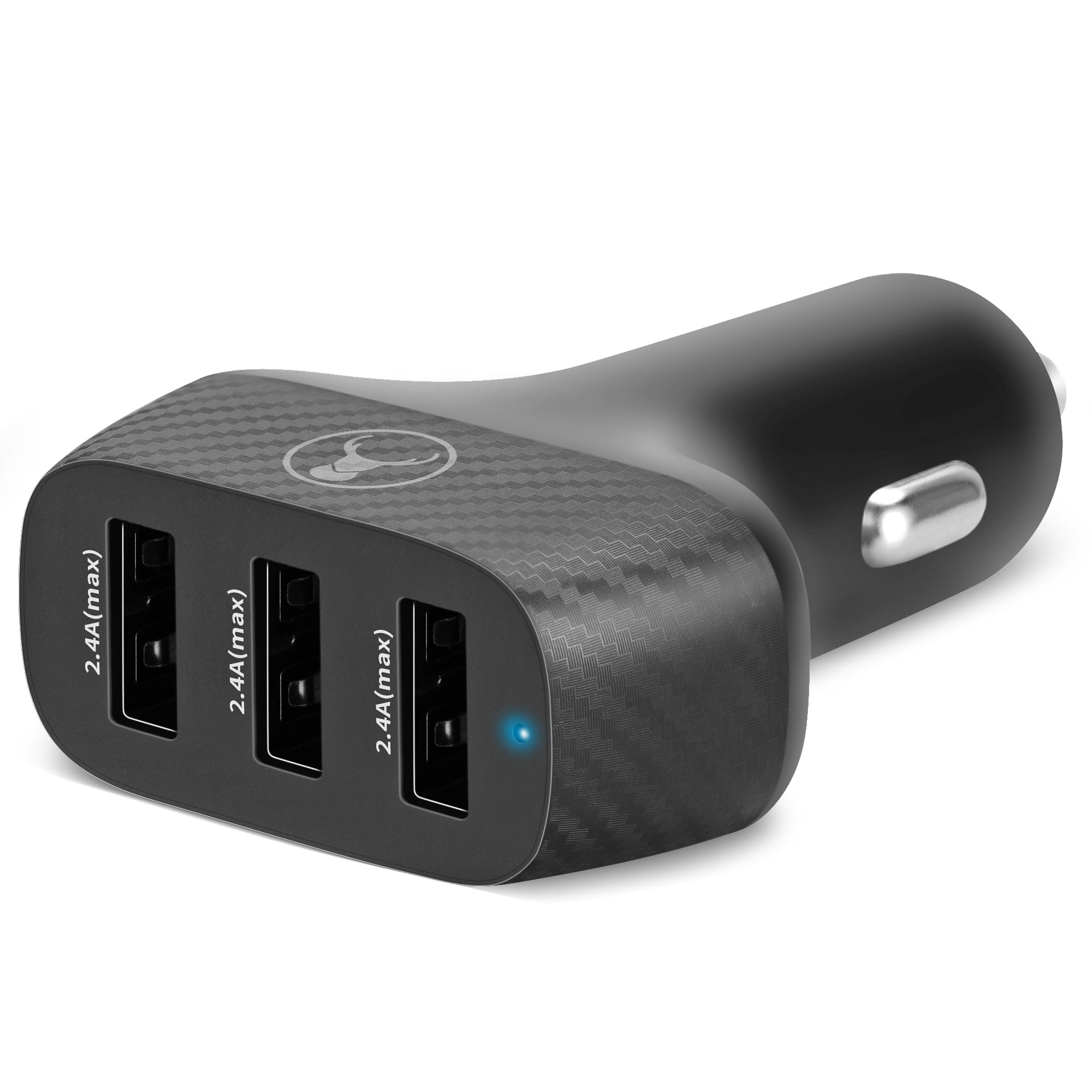 Bonelk Car Charger, 3x USB-A, 36W - Black