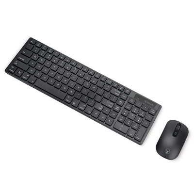 Bonelk Slim Wireless Keyboard and Mouse Combo, KM-322 - Black