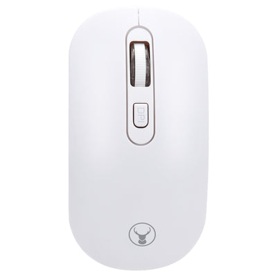 Bonelk Slim Wireless Keyboard and Mouse Combo, KM-322 - White