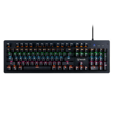Bonelk Gaming RGB Mechanical Keyboard, USB, Full Size, K-544 - Black