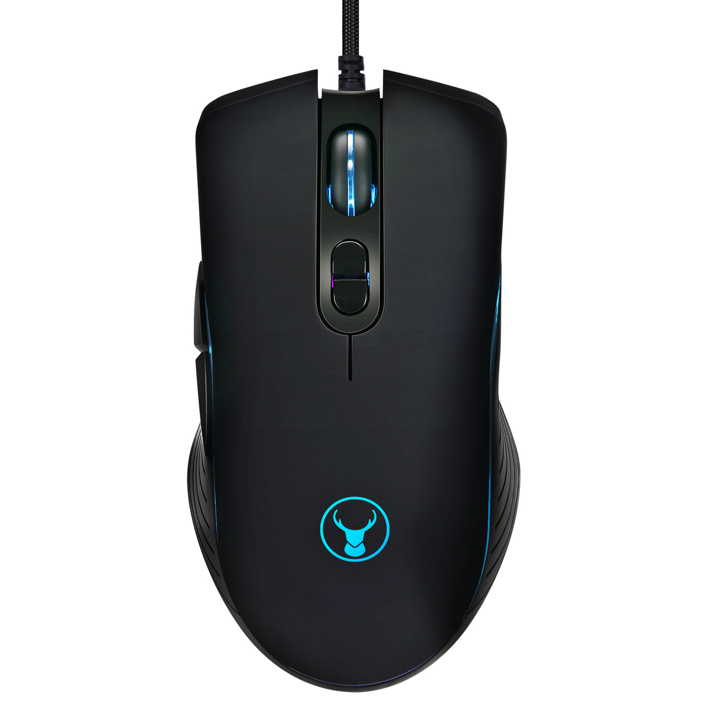 Bonelk Gaming RGB 7D Mouse, USB, 1200 to 3200 DPI, X-715 - Black