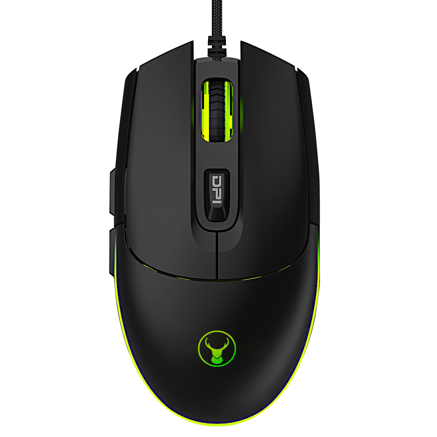 Bonelk Gaming RGB 6D Mouse, USB, 1200 to 7200 DPI, X-612 - Black