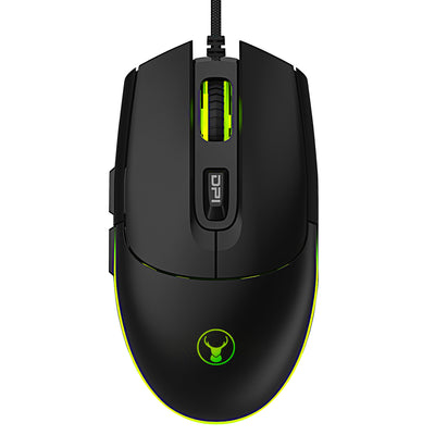 Bonelk Gaming RGB 6D Mouse, USB, 1200 to 7200 DPI, X-612 - Black