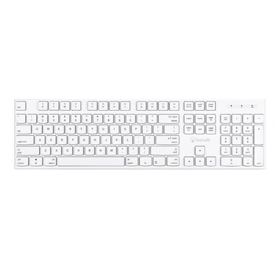 Bonelk Slim Wireless Keyboard and Mouse Combo, KM-314 - White