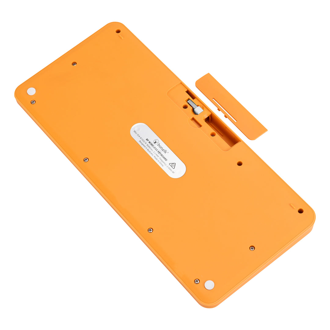 Bonelk Wireless Keyboard and Mouse Combo, Compact, KM-383 - Orange