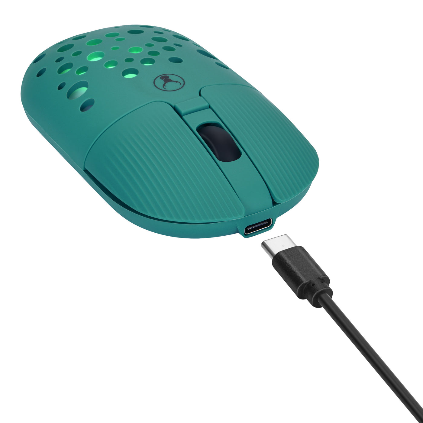 Bonelk Bluetooth/Wireless RGB 4D Mouse, 1200DPI, USB-C, M-270 - Emerald