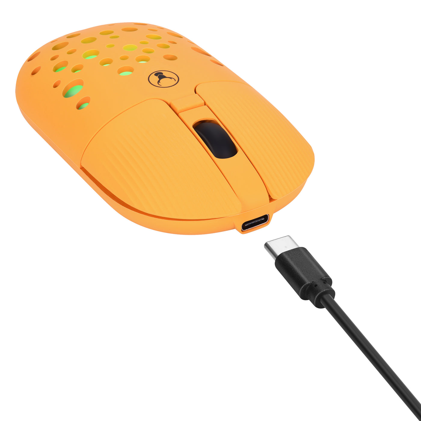 Bonelk Bluetooth/Wireless RGB 4D Mouse, 800-1600 DPI, USB-C, M-270 - Orange