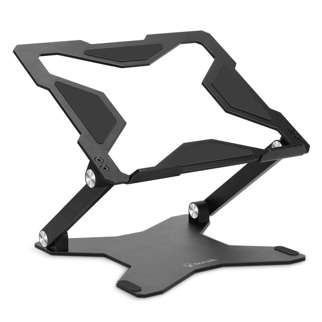 Bonelk Elevate Flow Aluminium Stand, 11" - 17" Laptops - Black