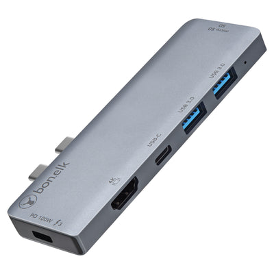 Bonelk 7in2 USB-C Multiport Hub - Space Grey