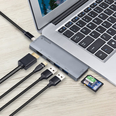 Bonelk 7in2 USB-C Multiport Hub - Space Grey