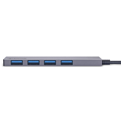 Bonelk Long-Life USB-C to 4 Port USB 3.0 Slim Hub - Space Grey
