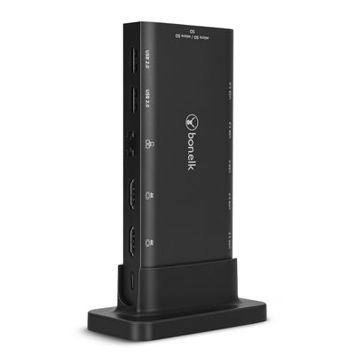 Bonelk Long-Life USB-C to 14in1 Multiport Desktop Hub - Black