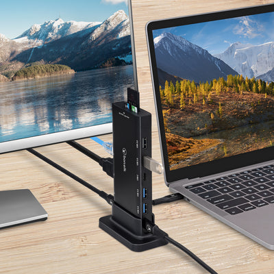Bonelk Long-Life USB-C to 14in1 Multiport Desktop Hub - Black