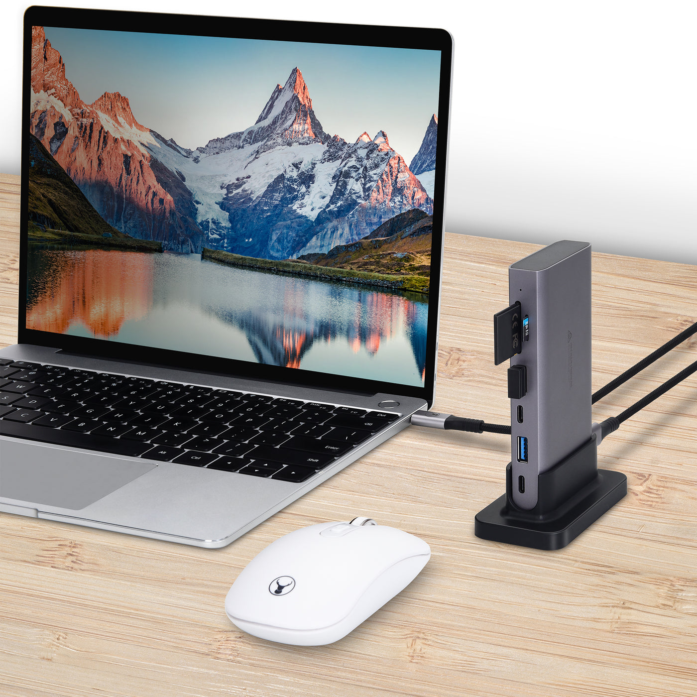 Bonelk Long-Life USB-C to 9in1 Multiport Desktop Hub - Space Grey