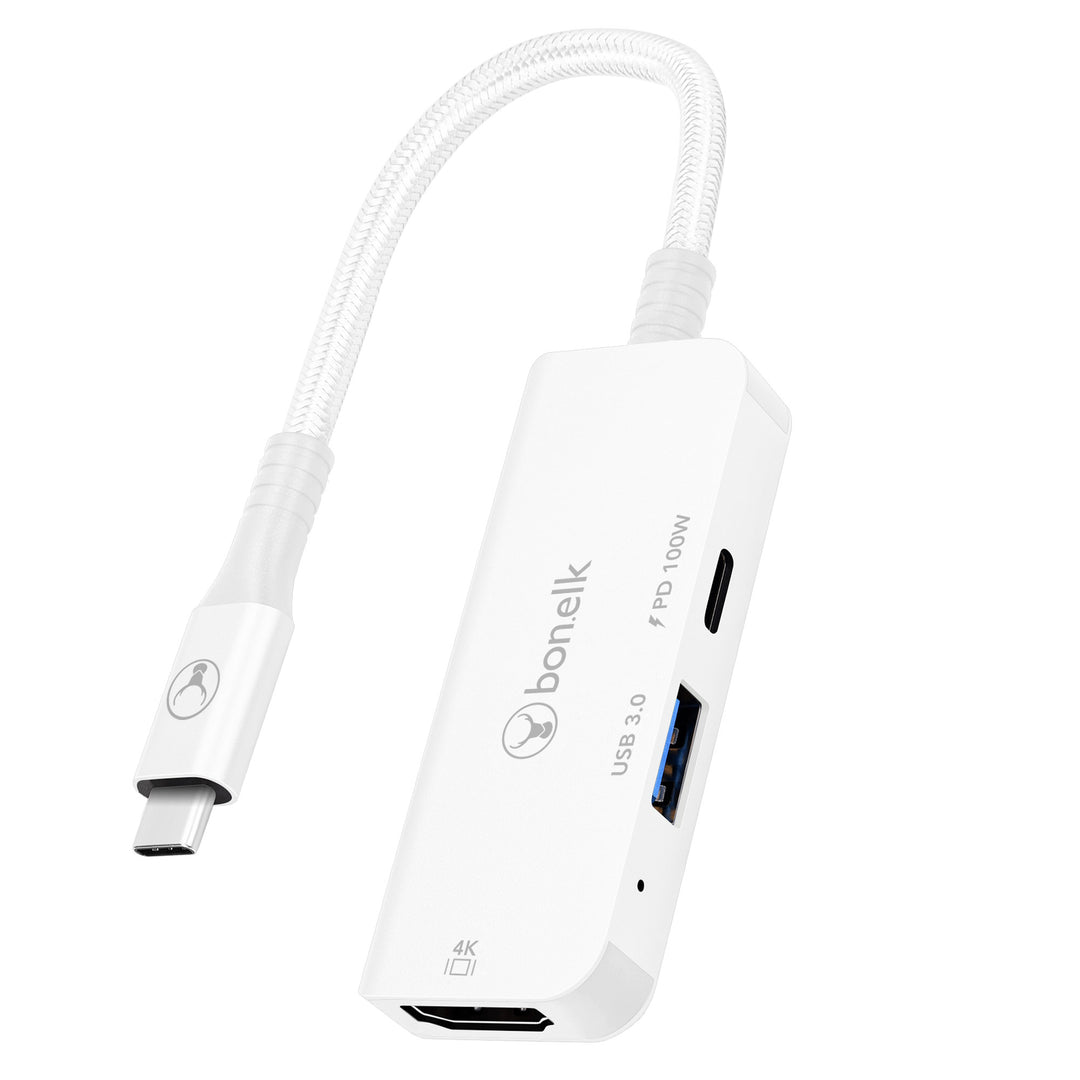 Bonelk Long-Life 3in1 Multiport Hub  - White