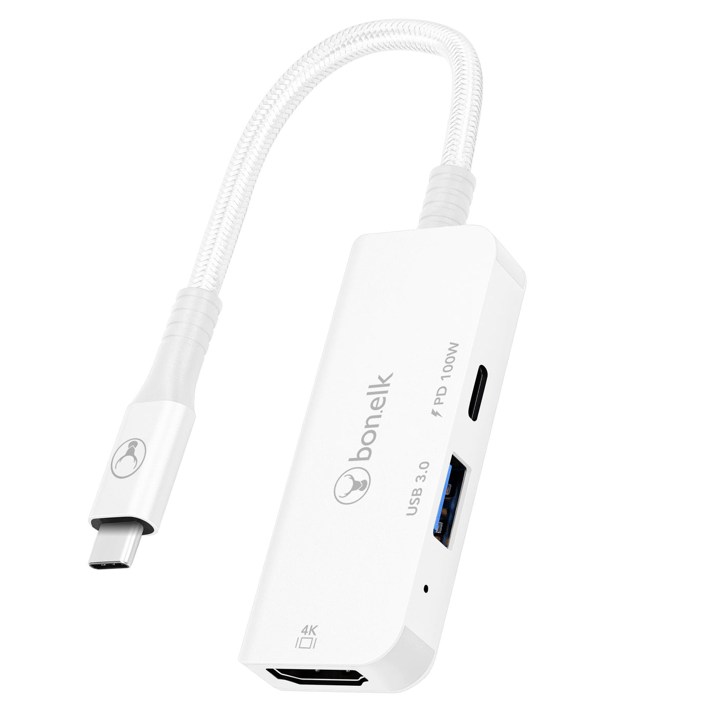 Bonelk Long-Life 3in1 Multiport Hub  - White