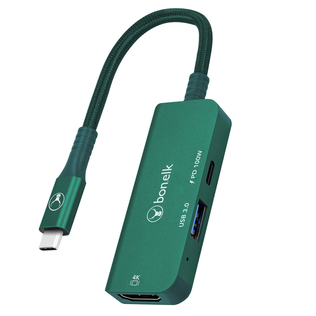 Bonelk Long-Life 3in1 Multiport Hub  - Green