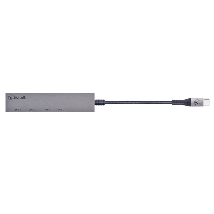 Bonelk Long-Life USB-C to USB-C/USB-A 4 Port Hub - Space Grey